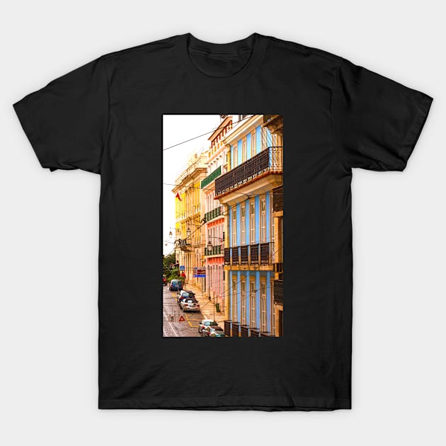 Rua Vitor Cordon. perto da ESBAL (escola superior de Belas Artes) T-Shirt by terezadelpilar